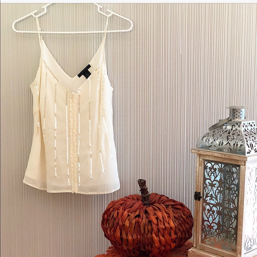 The Limited Sequined Spaghetti Strap Top